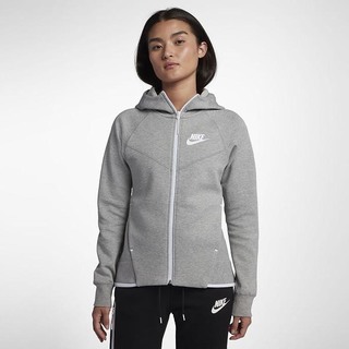 Hanorace Nike Sportswear Tech Fleece Windrunner Full-Zip Dama Gri Inchis Albi | GHVY-42738